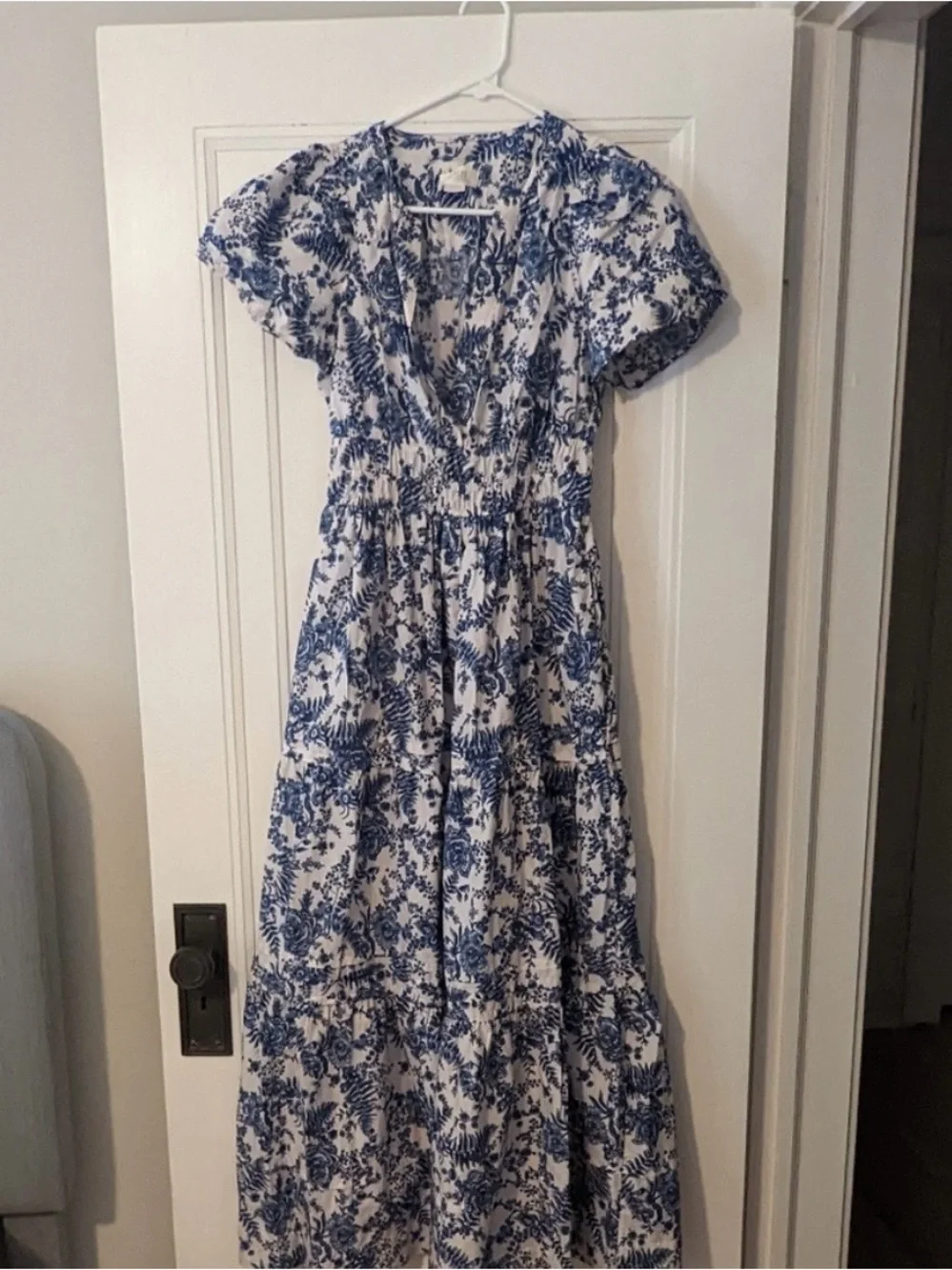 Anthropologie somerset dress, xs blue floral - Picture 2 of 3